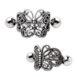 Piercing hélix 103 - Papillon tribal