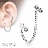 Chaine pour oreille 36 - Formes géométriques