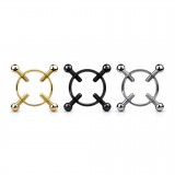 Faux piercing pour tétons 28 - Quatre vis