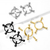 Faux piercing pour tétons 28 - Quatre vis