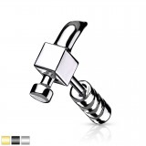 Cartilage hélix, tragus 44 - PVD marteau