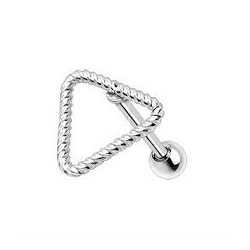 Cartilage hélix, tragus 122 - Triangle creux