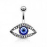 Piercing nombril oeil bleu (D119)
