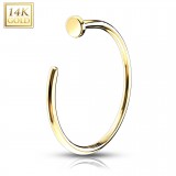 Anneau de nez 0.8mm 08 - Or-14k jaune ou blanc