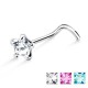 Piercing nez screw 0.5mm 10 - étoile cristal