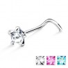 Piercing nez screw 0.5mm 10 - étoile cristal