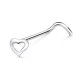 Piercing nez screw 0.5mm 13 - Coeur creux