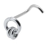 Piercing nez screw 0.5mm 24 - Rond deux esclaves