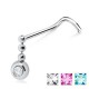 Piercing nez screw 0.5mm 34 - Goutte trois boules