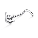 Piercing nez screw 0.5mm 86 - Signe de la main
