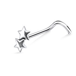 Piercing nez screw 0.5mm 57 - Deux étoiles