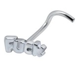 Piercing nez screw 0.5mm 60 - FUCK