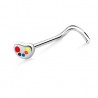 Piercing nez screw 0.5mm 76 - Coeur palette