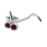 Piercing nez screw 0.5mm 71 - Cerise
