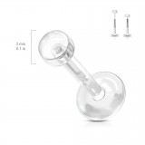 Piercing micro-labret PTFE 49 - Retainer discret B