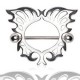 Piercing téton en forme d'ange (04)