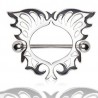 Piercing téton en forme d'ange (04)