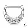Piercing téton huit strass (01)