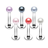 Piercing labret UV 12 - Perles brillantes