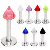 Piercing labret UV 08 - Unicolore pointe