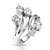 Bague branche de zircones (15)