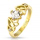 Bague zircone gold-ip carré motifs celtiques (14)