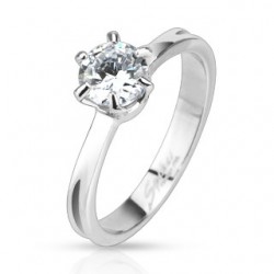 Bague zircone rond transparent serti (12)