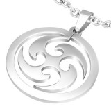 Pendentif tribal 02 - Soleil tribal dans cercle