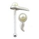 Piercing stud de nez 0.5mm 47 - Perle spermato