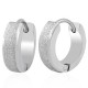 Anneaux oreilles acier 02 - Satin gris