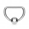 Piercing anneau 1,6mm 18 - Demi