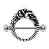 Piercing téton éléphant avec longue trompe (48)