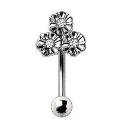 Piercing arcade 53 - trois fleurs