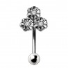 Piercing arcade trois fleurs disposition centrale (53)