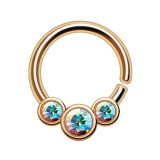 Piercing micro-bcr 204 - Trois strass auroras