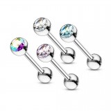 Lot de piercings langues 08 - Boules strass