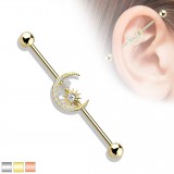 Piercing industriel 45 - Strass