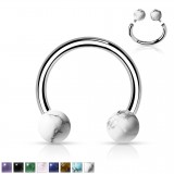 Piercing micro-circulaire 36 - Pierres semi-précieuses