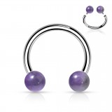 Piercing micro-circulaire 36 - Pierres semi-précieuses