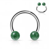 Piercing micro-circulaire 36 - Pierres semi-précieuses