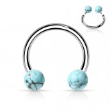 Piercing micro-circulaire 36 - Pierres semi-précieuses