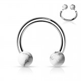 Piercing micro-circulaire 36 - Pierres semi-précieuses