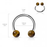 Piercing micro-circulaire 36 - Pierres semi-précieuses