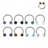 Piercing micro-circulaire 36 - Pierres semi-précieuses