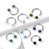Piercing micro-circulaire 36 - Pierres semi-précieuses