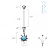 Piercing nombril grossesse 03 - Soleil tribal