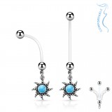 Piercing nombril grossesse 03 - Soleil tribal