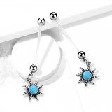 Piercing nombril grossesse 03 - Soleil tribal
