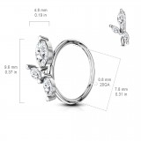 Anneau 0.8mm 24 - Trois pétales