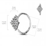 Anneau 0.8mm 25 - Losange multistrass
